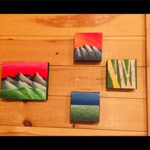 4 for 1! Acrylic on canvas paintings 🖼